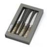 ACHILLE Coffret Amefa 4 Couteaux Steak Manche Bois De Pakka -Élégance Bar Soldes achille coffret amefa 4 couteaux steak manche bois de frene