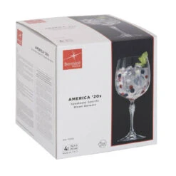 AMERICA 20s Verre à Pied Gin Spritz Cocktail 74.5 Cl Luigi Bornioli - Les 4 -Élégance Bar Soldes america 20s verre a pied gin spritz cocktail 745 cl luigi bornioli les 4 4