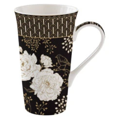 EASY LIFE ART DECO FLOWERS Coffret Mega Mug 60 Cl Porcelaine -Élégance Bar Soldes art deco flowers coffret mega mug 60 cl porcelaine 4