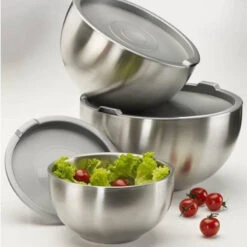 Bol Saladier Double Paroi En Acier Inoxydable + Couvercle GSW D22 10 Bol Saladier Double Paroi En Acier Inoxydable + Couvercle GSW D22 -Élégance Bar Soldes bol saladier double paroi en acier inoxydable couvercle gsw d22 2