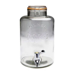 Élégance Bar Soldes 3 Bonbonne En Verre Avec Robinet Jus Punch Rhum Arrangé KILNER 8 L SC