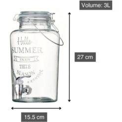 Bonbonne En Verre Robinet Jus Punch Rhum Arrangé Point Virgule 3 L -Élégance Bar Soldes bonbonne en verre robinet jus punch rhum arrange point virgule 3 l p 11