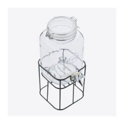 Bonbonne En Verre Sur Support Avec Robinet Jus Punch Rhum Arrangé Point Virgule 3.5 L -Élégance Bar Soldes bonbonne en verre sur support avec robinet jus punch rhum arrange point virgule 35 l 2