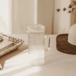 Carafe à Eau En Verre Borosilicate 1.2 L