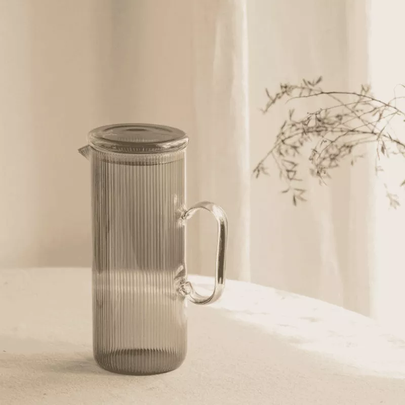 Carafe à Eau En Verre Borosilicate 1.2 L 10 Carafe à Eau En Verre Borosilicate 1.2 L – Image 8