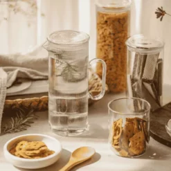 Carafe à Eau En Verre Borosilicate 1.2 L 21 Carafe à Eau En Verre Borosilicate 1.2 L -Élégance Bar Soldes carafe a eau en verre borosilicate 12 l 9