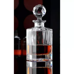 Carafe à Whisky En Cristal De Luxe CARRÉE BOHEMIA -Élégance Bar Soldes carafe a whisky en cristal de luxe carree bohemia p 3