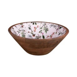 CHAMPETRE Saladier En Manguier Et Intérieur émaillé D30 TABLE PASSION -Élégance Bar Soldes champetre saladier en manguier et interieur emaille d30 table passion p 2