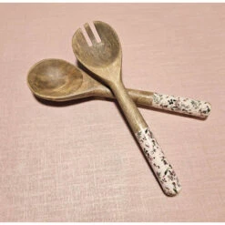 CHAMPETRE Service Couverts à Salade Bois De Manguier Décor Résine TABLE PASSION 15 CHAMPETRE Service Couverts à Salade Bois De Manguier Décor Résine TABLE PASSION -Élégance Bar Soldes champetre service couverts a salade bois de manguier decor resine table passion p 5