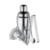 Cilio Coffret Apéritif Shaker Doseur Mélangeur Inox -Élégance Bar Soldes coffret aperitif shaker doseur melangeur inox