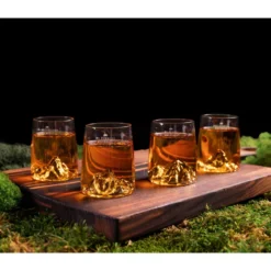 Coffret De 4 Shooters TOPOGRAPHIC ALASKAN MAKER -Élégance Bar Soldes coffret de 4 shooters topographic alaskan maker 4