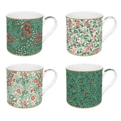 EASY LIFE FLORAL FANTAISY Coffret 4 Mugs 30cl En Porcelaine -Élégance Bar Soldes creative coffret 4 mugs 35cl en porcelaine p 5