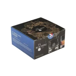 DANDY Gobelet Verre à Whisky 30 Cl LA ROCHERE - Les 4 -Élégance Bar Soldes dandy gobelet verre a whisky 30 cl la rochere les 4 5