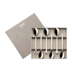 EVENTO Coffret De 6 Cuillères à Café Fantaisie Inox Mepra -Élégance Bar Soldes evento coffret de 6 cuilleres a cafe fantaisie inox mepra p 3