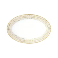 EASY LIFE FESTIVE Plat Ovale 35x23.5 En Porcelaine -Élégance Bar Soldes festive plat ovale 35x235 en porcelaine 2
