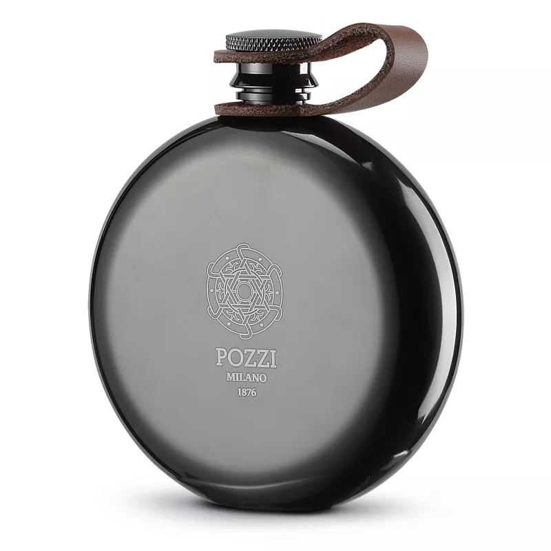Flasque En Inox Noir 150 Ml Pozzi Milano 4 Flasque En Inox Noir 150 Ml Pozzi Milano – Image 2