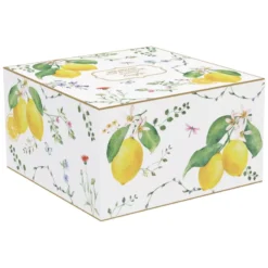 EASY LIFE FLEURS Et CITRONS Coffret Déjeuner 40 Cl En Porcelaine -Élégance Bar Soldes fleurs et citrons coffret dejeuner 40 cl en porcelaine 5