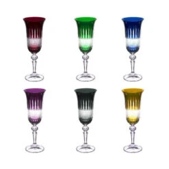 Flûte 15 Cl En Cristal Taillé - Les 6 -Élégance Bar Soldes flute 15 cl en cristal taille les 6 2