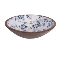 GARDEN Saladier Coupe En Manguier Et Intérieur émaillé D30 TABLE PASSION -Élégance Bar Soldes garden saladier coupe en manguier et interieur emaille d30 table passion 1