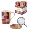 EASY LIFE GEOMETRIC ART Coffret Mug Tisanière Porcelaine 350 Ml EASYLIFE SC -Élégance Bar Soldes geometric art coffret mug tisaniere porcelaine 350 ml easylife sc p