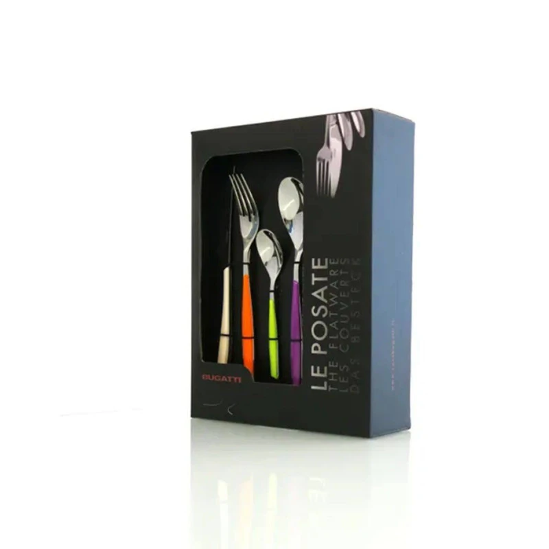 GLAMOUR Mix Colour Ménagère Multicolore 24 Pièces BUGATTI 3 GLAMOUR Mix Colour Ménagère Multicolore 24 Pièces BUGATTI