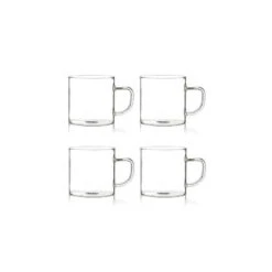 HELYA Tasse Thé Café 25 Cl Verre Borosilicate OGO - Les 4 -Élégance Bar Soldes helya tasse the cafe 25 cl verre borosilicate ogo les 4 7