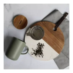 JULIET Infuseur à Thé / Tisanière En Grès Verte 475 Ml OGO Avec Couvercle Bois -Élégance Bar Soldes juliet infuseur a the tisaniere en gres verte 475 ml ogo avec couvercle bois 3