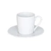 LOUNA Tasse Café Avec Sous-tasse En Porcelaine Blanche - Les 6 TABLE PASSION -Élégance Bar Soldes louna tasse cafe avec sous tasse en porcelaine blanche les 6 table passion