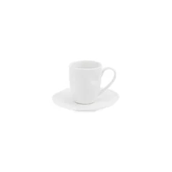 LUNIA Tasse à Café Expresso En Porcelaine Blanche 100 Ml PORCELLANA BIANCA