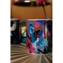 Kitchen Craft MIKASA Et Sarah Arnett Mug En Porcelaine Fine 30 Cl Paon -Élégance Bar Soldes mikasa et sarah arnett mug en porcelaine fine 30 cl paon p 1