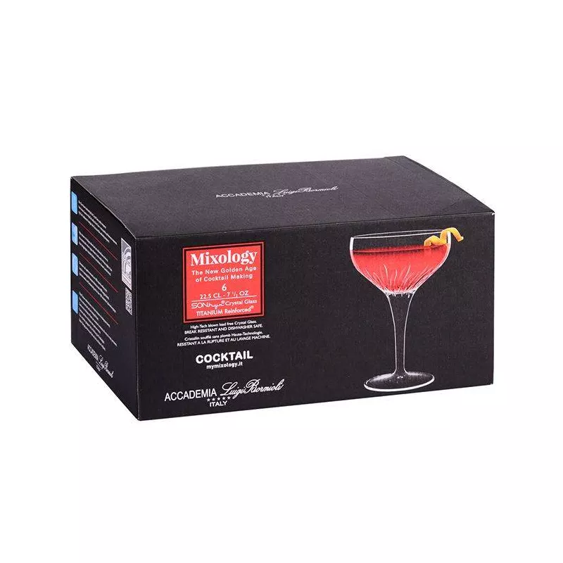 MIXOLOGY Coupe à Champagne Cocktail 22 Cl Luigi Bornioli - Les 6 4 MIXOLOGY Coupe à Champagne Cocktail 22 Cl Luigi Bornioli - Les 6 – Image 2