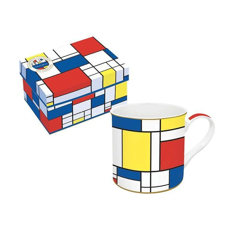 EASY LIFE MONDRIAN Mug En Porcelaine EASYLIFE 6 EASY LIFE MONDRIAN Mug En Porcelaine EASYLIFE – Image 4