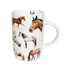 MUG Tasse Porcelaine Könitz NATURE Chevaux 60cl