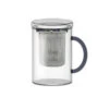MUG Tasse Tisanière Avec Couvercle En Verre WD Lifestyle 42 Cl Noir -Élégance Bar Soldes mug tasse tisaniere avec couvercle en verre wd lifestyle 42 cl noir