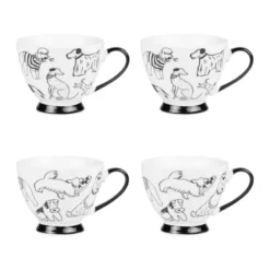 OSCAR Coffret Tasses En Porcelaine TABLE PASSION 20cl - Les 4 -Élégance Bar Soldes oscar coffret tasses en porcelaine table passion 20cl les 4 3