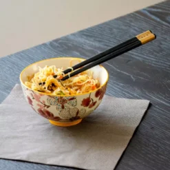 PECHINO LINE Set De 2 Bols Coupelle En Grès D11.5 300 Ml Avec Baguettes Décor Rouge WD Lifestyle 9 PECHINO LINE Set De 2 Bols Coupelle En Grès D11.5 300 Ml Avec Baguettes Décor Rouge WD Lifestyle -Élégance Bar Soldes pechino line set de 2 bols coupelle en gres d115 300 ml avec baguettes decor rouge wd lifestyle 3