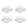 PETALE Tasse Café 20 Cl Avec Sous-tasse En Porcelaine Blanche - Les 4 TABLE PASSION 2 PETALE Tasse Café 20 Cl Avec Sous-tasse En Porcelaine Blanche - Les 4 TABLE PASSION -Élégance Bar Soldes petale tasse cafe 20 cl avec sous tasse en porcelaine blanche les 4 table passion nvs
