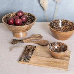 PHOENIX Plat Apéritif Snack En Manguier TABLE PASSION -Élégance Bar Soldes phoenix plat aperitif snack en manguier table passion p 6