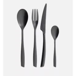 RIVIERA Cuillère à Café BUGATTI Finition PVD Noir Mat - L´unité -Élégance Bar Soldes riviera cuillere a cafe bugatti finition pvd noir mat lunite 4