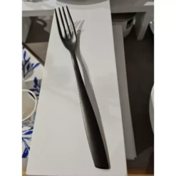 RIVIERA Fourchette De Table BUGATTI Finition PVD Noir Mat - L´unité -Élégance Bar Soldes riviera fourchette de table bugatti finition pvd noir mat lunite 2