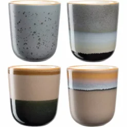 ROMA Set De 4 Mug En Céramique 330 Ml Leonardo -Élégance Bar Soldes roma set de 4 mug en ceramique 330 ml leonardo 2