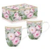 EASY LIFE ROSES EN FLEUR Coffret 2 Mugs 30cl En Porcelaine -Élégance Bar Soldes roses en fleur coffret 2 mugs 30cl en porcelaine p