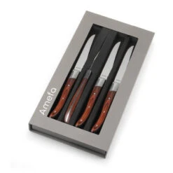 ROYAL STEAK Bois Coffret De 4 Couteaux Amefa -Élégance Bar Soldes royal steak bois coffret de 4 couteaux amefa 12