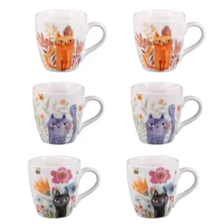 SAVANNAH Coffret 6 Tasses 23 Cl En Porcelaine TABLE PASSION