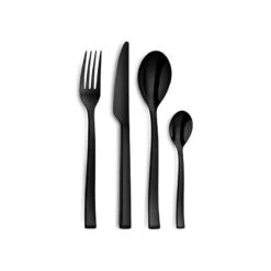 SIDE Ménagère 24 Pièces Inox COUZON Noir -Élégance Bar Soldes side menagere 24 pieces inox couzon noir 5