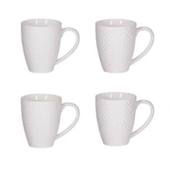 SNOW Coffret Mug Porcelaine Blanche - Les 4 SC