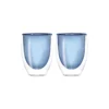 Tasse à Café Thé En Verre Double Paroi 22 Cl WD Lifestyle Bleu - Les 2 -Élégance Bar Soldes tasse a cafe the en verre double paroi 25 cl wd lifestyle bleu les 2