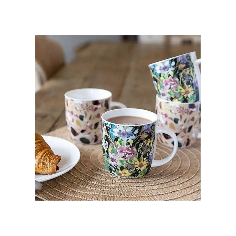 Kitchen Craft Terrazzo Floral Mug Porcelaine 42.5 Cl KitchenCraft - Les 4 3 Kitchen Craft Terrazzo Floral Mug Porcelaine 42.5 Cl KitchenCraft - Les 4