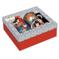 EASY LIFE TOKYO Coffret 4 Mugs 30cl En Porcelaine -Élégance Bar Soldes tokyo coffret 4 mugs 30cl en porcelaine 5