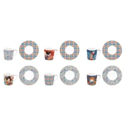 EASY LIFE TOKYO Coffret 6 Tasses à Café 10 Cl En Porcelaine -Élégance Bar Soldes tokyo coffret 6 tasses a cafe 10 cl en porcelaine 4